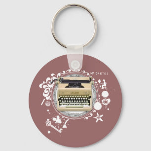 Alchemy of Writing Typewriter Nyckelring