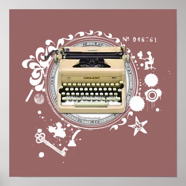 Alchemy of Writing Typewriter Poster (Framsidan)