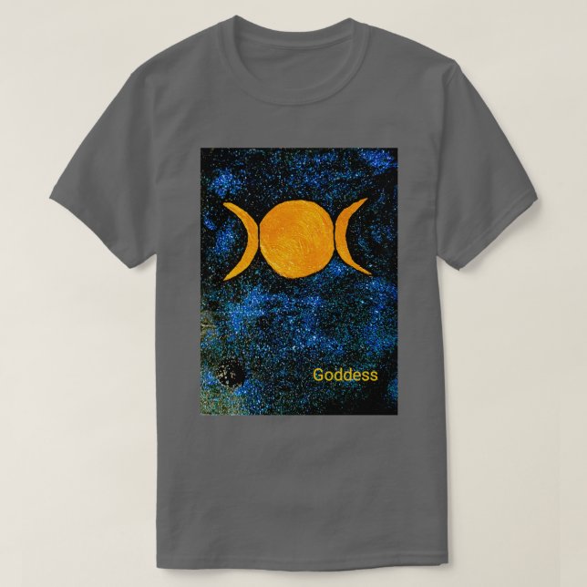 Alchemy Oracle-kort Triple måne-gudinna T Shirt (Design framsida)