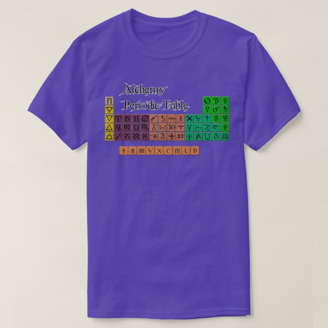 Alchemy Periodic Bord T Shirt (Design framsida)