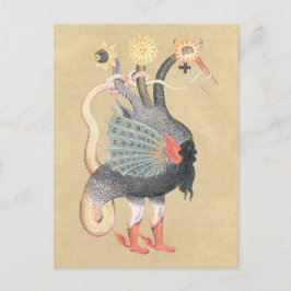 Alchemy Python Dragon Färg Vykort