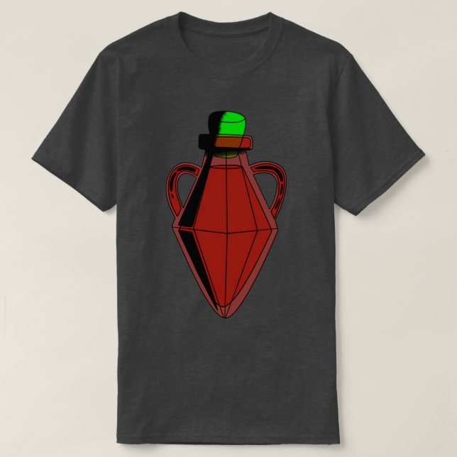 Alchemy Red Diamond Flaska T Shirt (Design framsida)