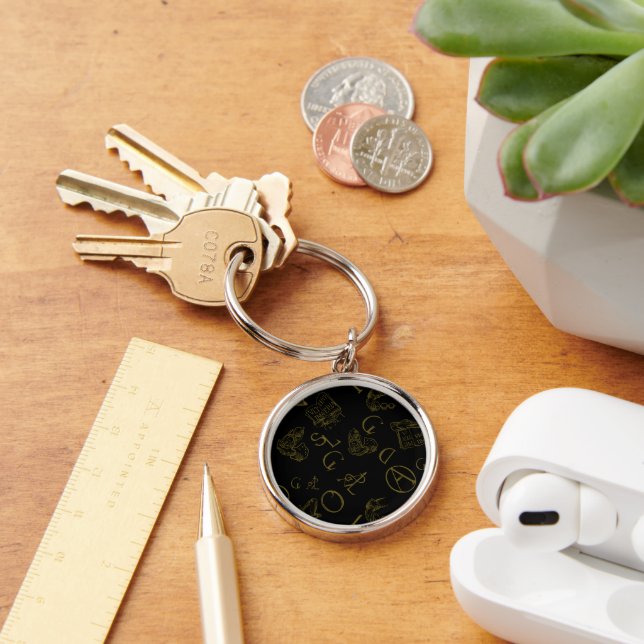 Alchemy Rund Silverfärgad Nyckelring (Skrivbord)