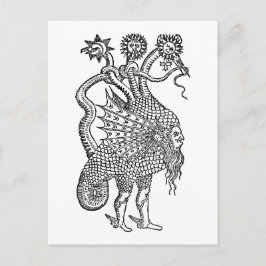 Alchemy Serpent Symbol Vykort
