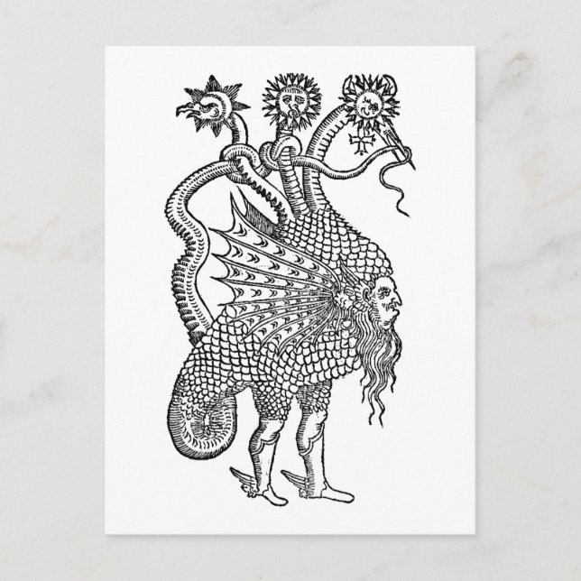 Alchemy Serpent Symbol Vykort (Framsida)