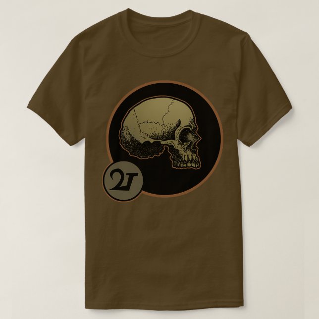 Alchemy Skull färg T Shirt (Design framsida)