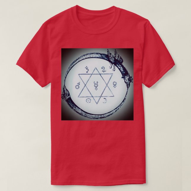 Alchemy Symbols T Shirt (Design framsida)