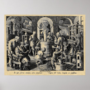 Alchemy Verktyg of Distillation Poster