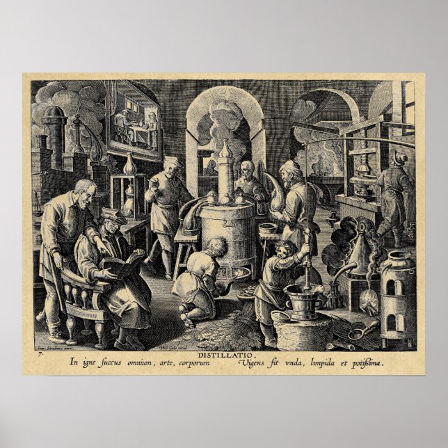 Alchemy Verktyg of Distillation Poster (Framsidan)