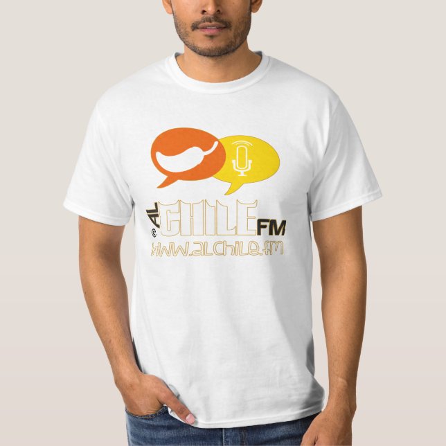 ALCHILE.FM RADIOSÄNDE, ANPASSADET-TRÖJA TEE SHIRT (Framsida)