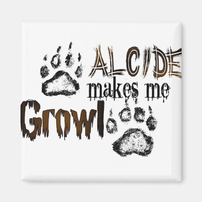 Alcide får mig att växa magnet (Framsidan)