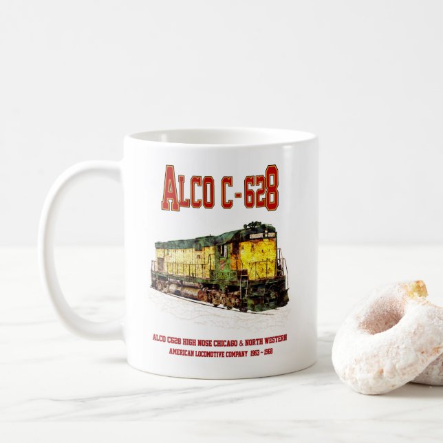 Alco C-628 alias Alco Century 628 Diesel Locomotiv Kaffemugg (Med munk)