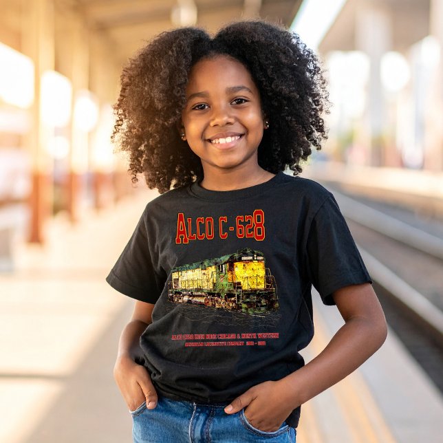 Alco C-628 alias Alco Century 628 Diesel Locomotiv T Shirt (Alco C-628 aka Alco Century 628 Diesel Locomotive. Girl Basic T-Shirt)