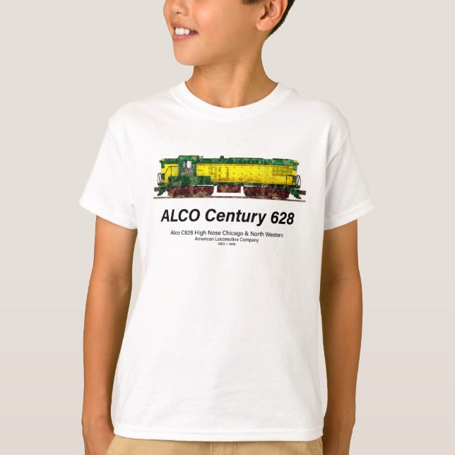 Alco C-628 alias Alco Century 628 Diesel Locomotiv T Shirt (Framsida)