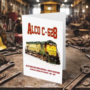 Alco C-628 alias Alco Century 628 Diesel Locomotiv Tack Kort