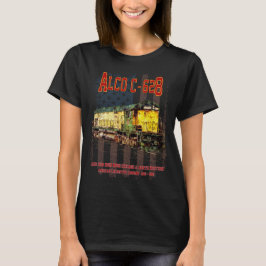Alco C-628 Diesel Locomotive och American flagga T Shirt