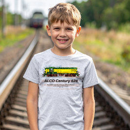 Alco C-628 Diesel Locomotive och American flagga T Shirt