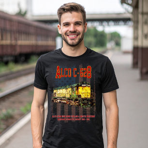 Alco C-628 Diesel Locomotive och American flagga T Shirt