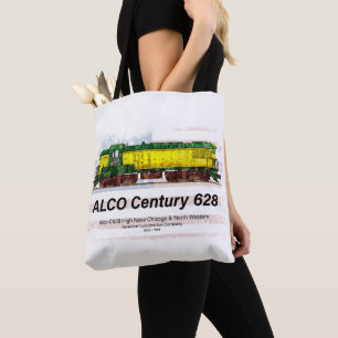 Alco C-628 Diesel Locomotive och American flagga Tygkasse