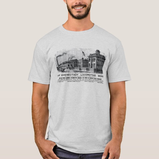 Alco-Schenectady Locomotive Works, 1870 T-Shirt (Framsida)