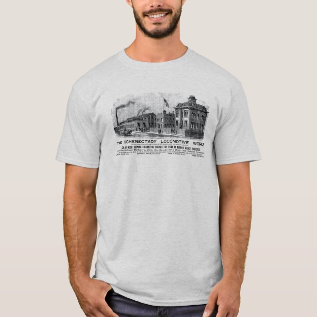 Alco-Schenectady rörliga arbeten, 1870 T-shirt (Framsida)
