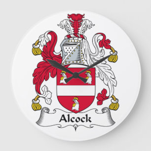Alcock familjvapensköld stor klocka