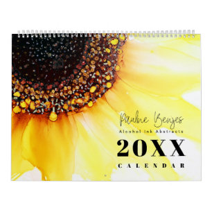 Alcohol Bläck Art Calendar (färggranulerad Abstrak Kalender