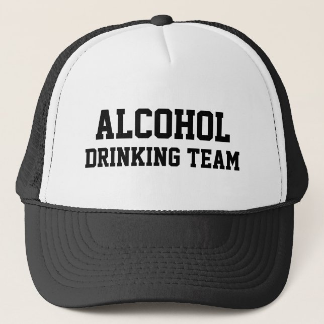 Alcohol Drinking Team™-Truckerkeps Keps (Framsida)