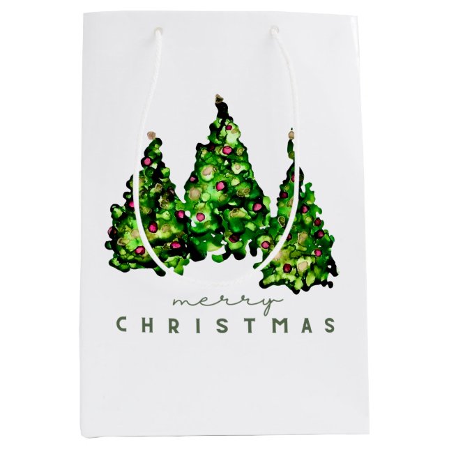 Alcohol Ink Design Christmas Tree Gift Wrap (Framsidan)