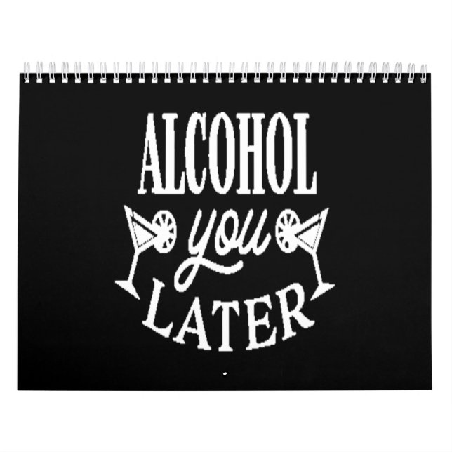 Alcohol you later kalender (Omslag)