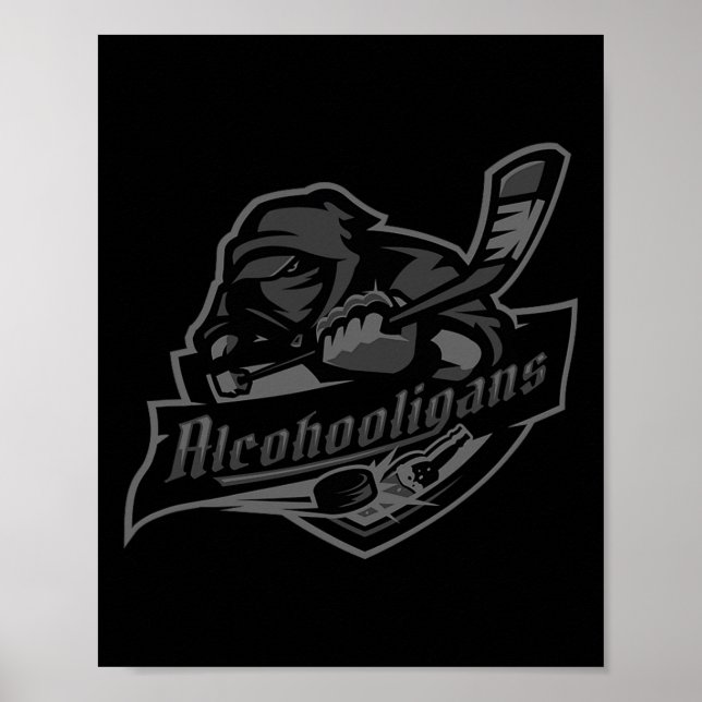 Alcohooligans Blackout Edition All Star Ishockey Poster (Framsidan)
