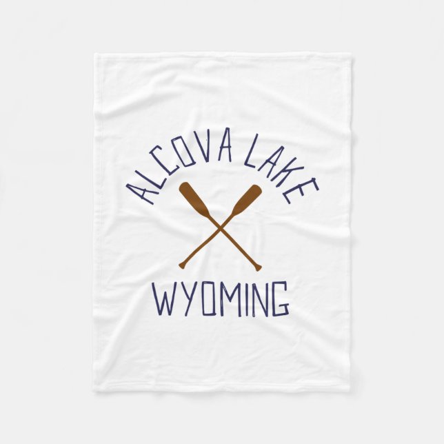 Alcovasjön Wyoming Utomhus Vintage 2  Fleecefilt (Framsidan)