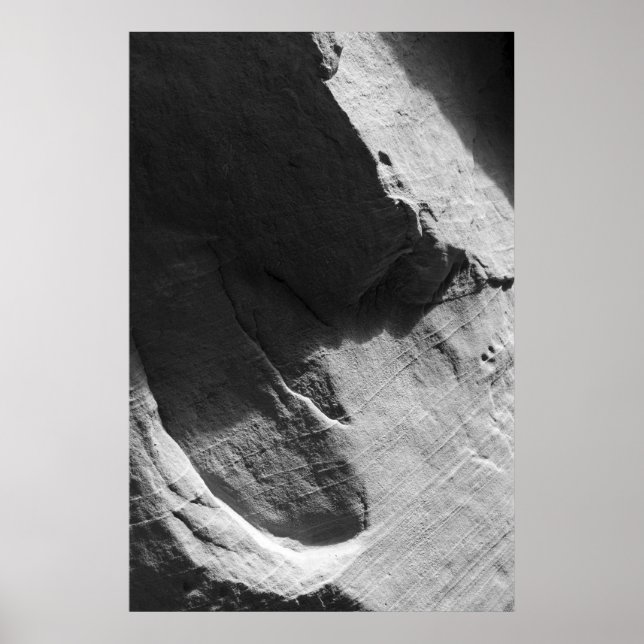Alcove Sandstone Black and White Photo Poster (Framsidan)
