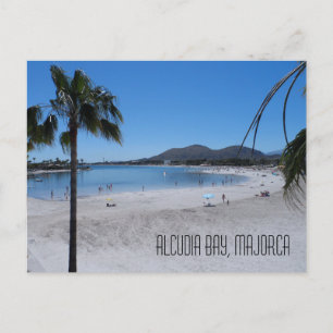 Alcudia Beach and Bay Ligcape Mallorca Spanien Vykort