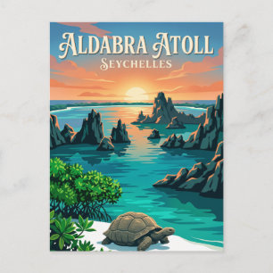 Aldabraatollen Seychellerna Vykort