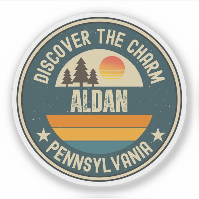 Aldan, Pennsylvania Klistermärken (Framsida)