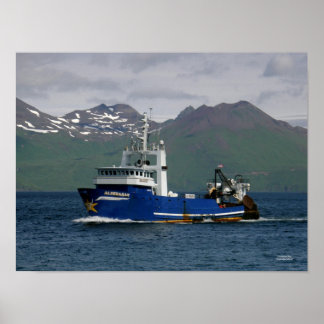 Aldebaran, Fisketrålare i holländska hamnen, AK Poster
