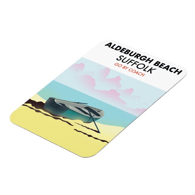 Aldeburgh Beach Suffolk Magnet (Vänstra Sidan)