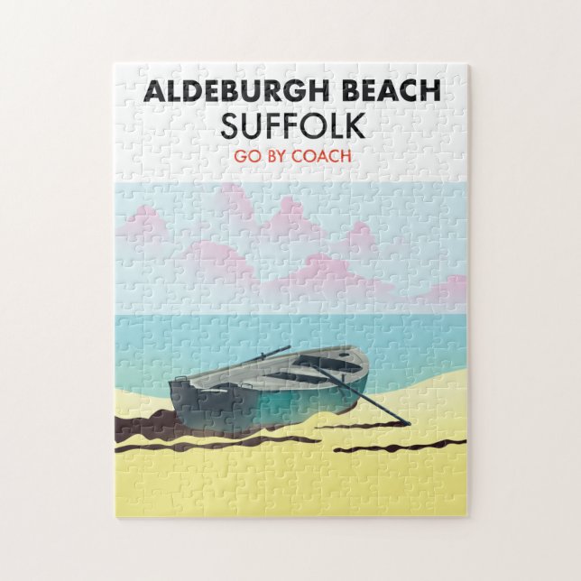 Aldeburgh Strand Suffolk  Pussel (Vertikal)