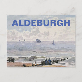 Aldeburgh, Suffolk-Beach och Fraktaser Blue Helg Vykort