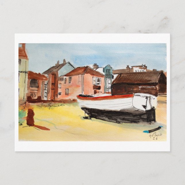 Aldeburgh, Suffolk Landscape – Coastal Art Vykort (Framsida)