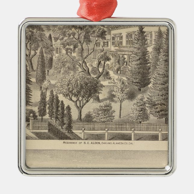 Alden-bosättning, Harmon Tract Julgransprydnad Metall (Framsidan)