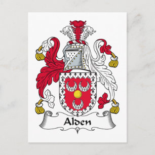 Alden Family Crest Vykort