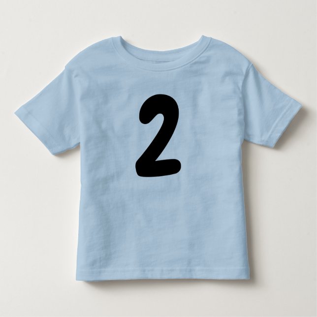 Ålder 2 småbarn 2-års födelsedag t-shirt (Framsida)