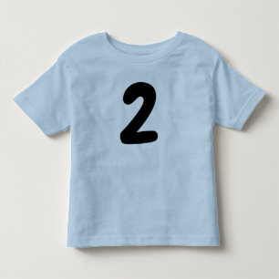Ålder 2 småbarn 2-års födelsedags t-shirt