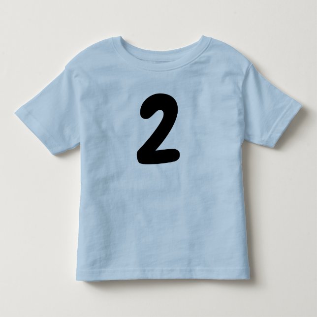 Ålder 2 småbarn 2-års födelsedags T-shirt (Framsida)