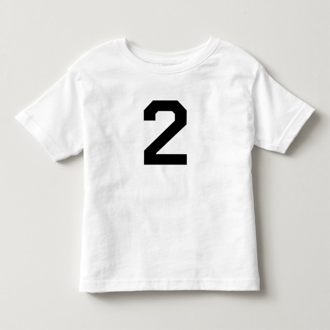 Ålder 2 två T-Shirt (Framsida)