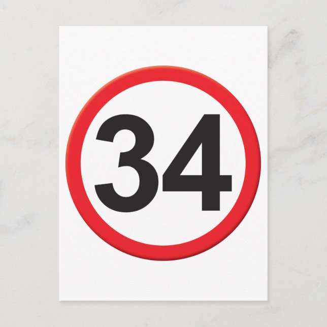 Ålder 34 vykort (Framsida)