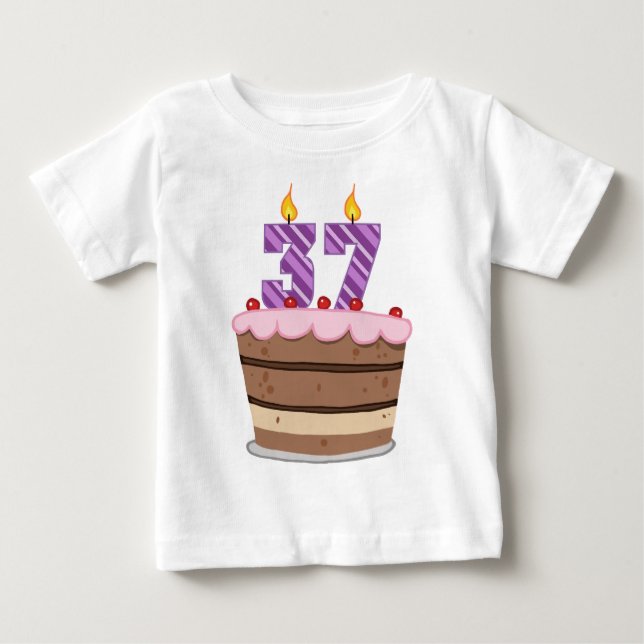 Ålder 37 på födelsedagskummel tee shirt (Framsida)
