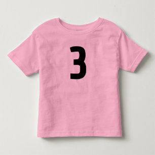 ÅLDER 3 TRE JERSEY rosa T-SHIRT